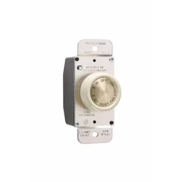 Pass & Seymour Rotary Fan Speed Control, Ivory