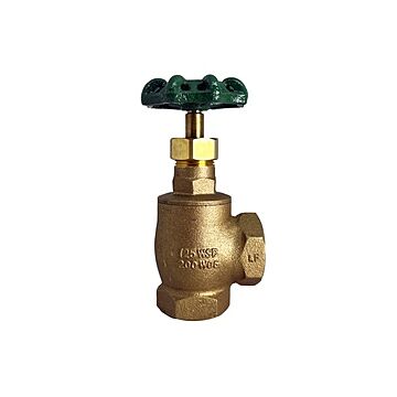 Midland Industries Lead-Free Angle Valve w/ Handwheel - 1 in. FIP