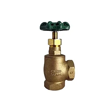 Midland Industries Lead-Free Angle Valve w/ Handwheel - 1 in. FIP
