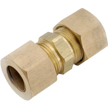 Anderson Metals 750062-04 Pipe Union, 1/4 in, Compression, Brass, 300 psi Pressure