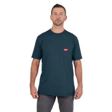 GRIDIRON™ Short Sleeve Pocket T-Shirt (Blue)