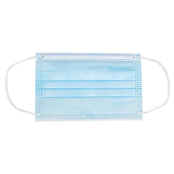 Exclusively Orgill WGBZ04-20 Face Mask, 5-1/2 x 3-1/2 in, 3-Layer, Blue, Elastic Ear Loop Fastening, Disposable