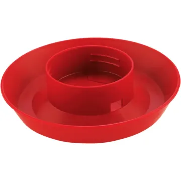 Little Giant Products Little Giant 1 Qt. Screw-On Red Poultry Waterer Base