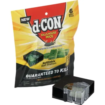 dCON D-Con Refillable Corner Fit Mouse Bait Station (6-Refill)