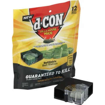 dCON D-Con Refillable Corner Fit Mouse Bait Station (12-Refill)