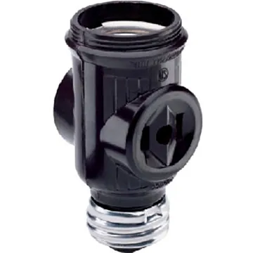 Pass & Seymour Legrand 1403CC10 Keyless Lamp Holder, 660 W, Brown