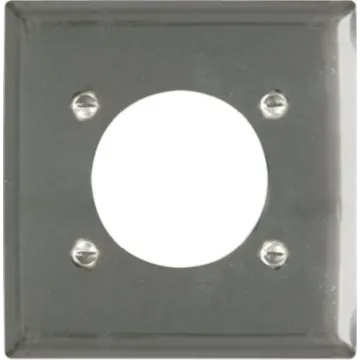 Pass & Seymour Legrand S3862CCC10 Single Receptacle Wallplate, Duplex, 7.8 in L, Standard, 1-Gang, Metal, Silver, Chrome