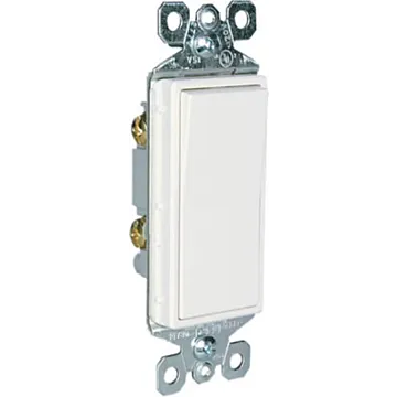 Pass & Seymour Legrand radiant Series TM870WCC10 Paddle Switch, 15 A, 120/277 VAC, Push Wire, Side Wire Terminal, White, 1-Pole