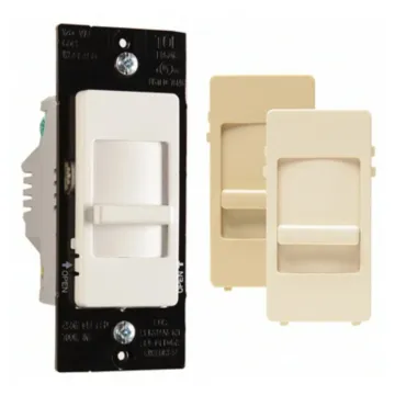 Pass & Seymour Legrand WSCL450TCCCV4 Dimmer, 120 VAC, 700 W, CFL, Incandescent, LED Lamp, Ivory/Light Almond/White