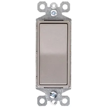 Pass & Seymour Legrand radiant Series TM870NICC10 Paddle Switch, 15 A, 120/277 VAC, Push Wire, Side Wire Terminal