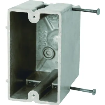fiberglassBOX 1099-N Electrical Box, 1 -Gang, 2 -Outlet, 4 -Knockout, Fiberglass Reinforced Polyester BMC