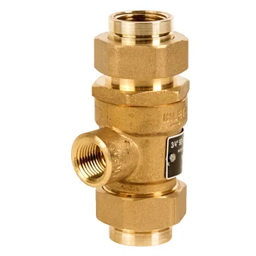 Watts 3/4 In Bronze Dual Check Valve With Atmospheric Vent And Female Union Inlet And Outlet Connections