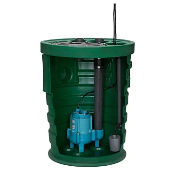 Little Giant Pump Simplex Sewage Basin Kit Float