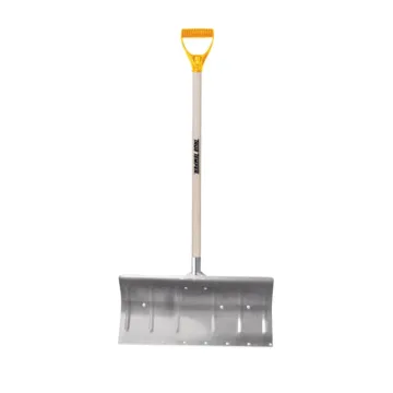 TRUE TEMPER Aluminum Snow Pusher with D-Grip Handle