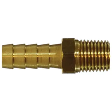 Brass Straight Hose Adapter MPT x Barb