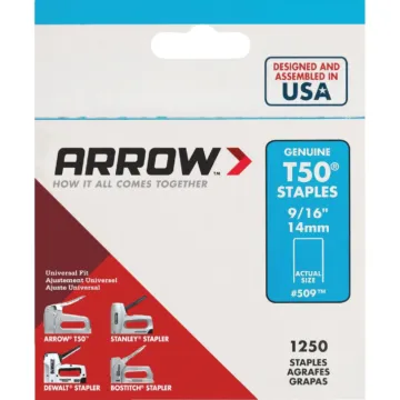 Arrow Fastener Arrow T50 Heavy-Duty Staple, 9/16 In. (1250-Pack)