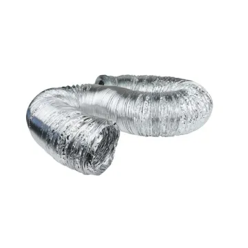 Dundas Jafine 4 in x 25 ft Flexible Aluminum Foil Duct – UL181