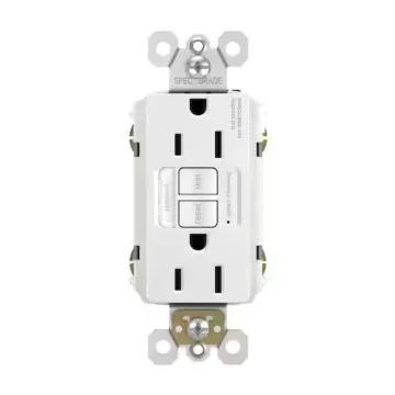 Pass & Seymour radiant® Tamper-Resistant Dual Function 15A Duplex Self-Test AFCI/GFCI Receptacles, White