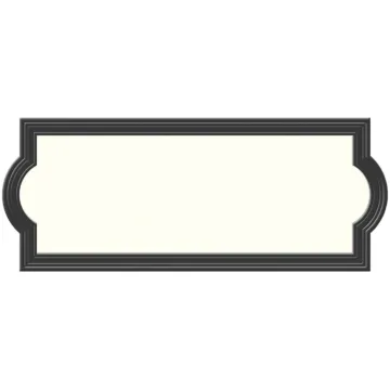 HY-KO Hy-Ko Prestige Series Plastic Address Plate