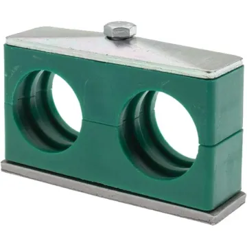 Pressure Components, Inc. 1.18 in 1 in OD Tube Poly Twin Pipe and Tube Clamp