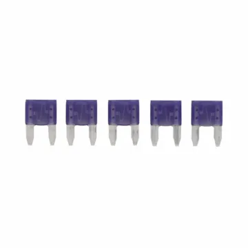 Bussmann Eaton Bussmann series ATM blade fuse, Color code violet, 32 Vdc, 3A, 1 kAIC, Non Indicating, Blade fuse, Blade end, Colored plastic housing, zinc fuse element