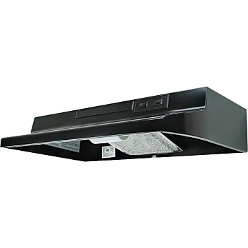 Air King Ducted Rolled Steel Range Hood (Black) 30 in.