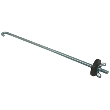 EAST PENN Steel Bolt 10 in J-Ends Battery Hold Down
