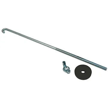 EAST PENN Steel Bolt 12 in J-Ends Battery Hold Down