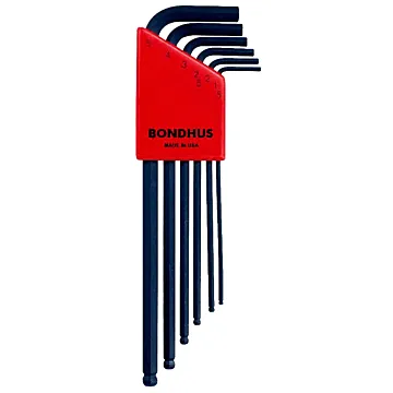 Bondhus Metric 1.5-6 mm Hex Long Length Ball End L-Wrench Set