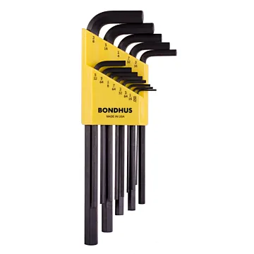Bondhus SAE 13 Pieces 0.05-3/8 in Long Length Hex End L-Wrench Set