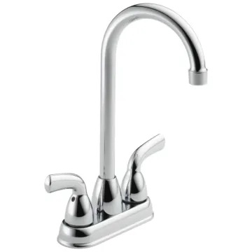 Delta Faucet Delta Foundations®: Two Handle Bar / Prep Faucet - Two Handle Lever - Chrome