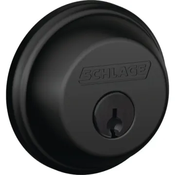 Schlage Matte Black Single Cylinder Deadbolt