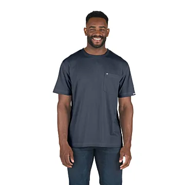 BERNE Performance Short Sleeve Pocket Tee (Space Blue) 2XL