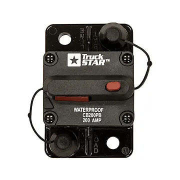 Buyers 200 A 42 VDC Plastic Push-To-Trip Circuit Breaker