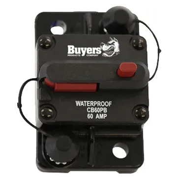 Buyers 60 A 42 VDC Plastic Push-To-Trip Circuit Breaker