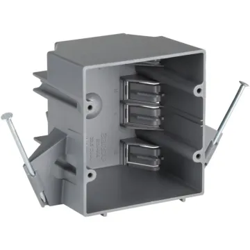 Unbranded 2-Gang PVC Molded New Work Wall Electrical Box, 32 Cu. In.