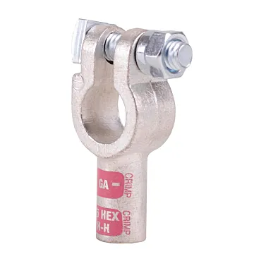DC® 48 V Copper 1-1/4 in Bolt Straight Barrel Battery Terminal