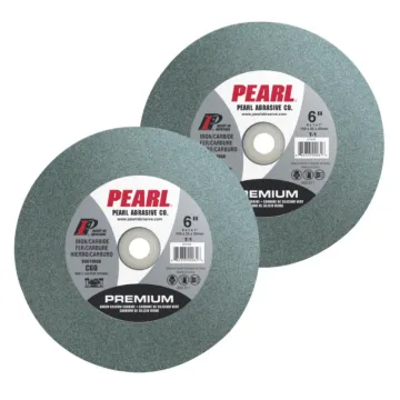 Pearl Abrasives Premium Silicon Carbide Grinding Wheel 8" x 1" x 1" 80 Grit, Type 1