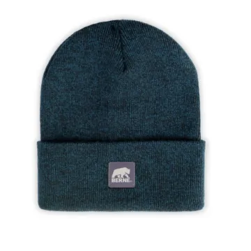 BERNE Heritage Knit Cuff Beanie (Blue/Black)