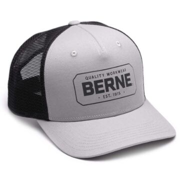 Berne Badge Logo Trucker Cap (Gray)