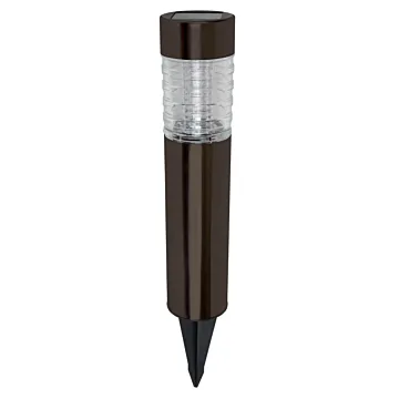 Boston Harbor Solar Bollard Light w/ AA Battery (Bronze - 4pk)
