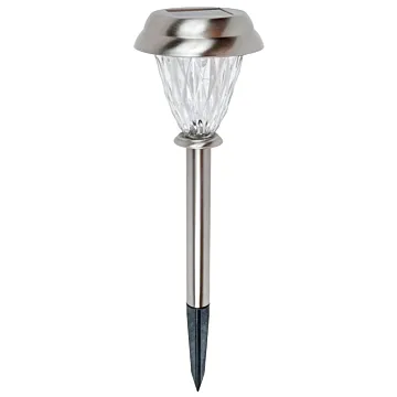 Boston Harbor Solar SS Stake Light w/ AA Battery (Silver - 4pk)