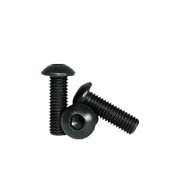 5 mm - 0.80 x 16 mm Button Head Cap Screw, Coarse Thread, Black Oxide