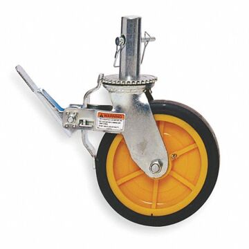 Plastic 8 in. Wheel w/ 4 in. Stem