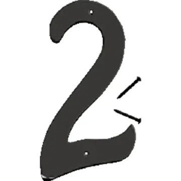 Hy-Ko 4 In. Satin Black Number 2