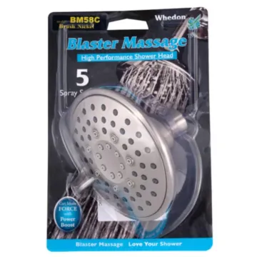 Whedon Products 5-Setting Massage Shower Head (Brushed Nickel)