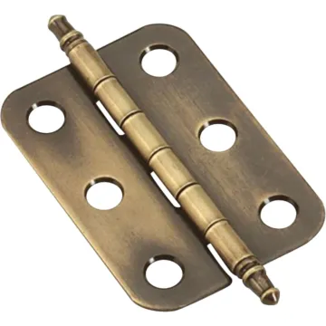 Amerock Tight Pin Flush Hinge (Antique Brass - 2pk) 1-3/8 in.