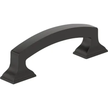 Amerock Everyday Basics Incisive Cabinet Pull (Matte Black) 3 in.