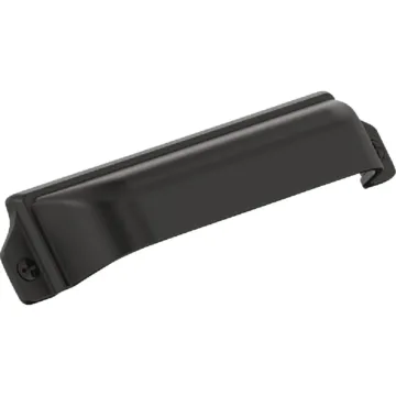 Amerock Everyday Basics Haven Cup Pull (Matte Black) 3 in. or 3-3/4 in.