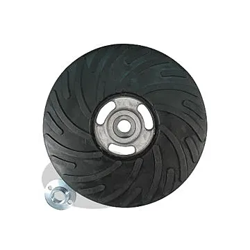 Pearl Abrasives Heavy Duty Rubber Backup Pad for Turbo Cut Discs 4-1/2" x 5/8"-11 Center Nut